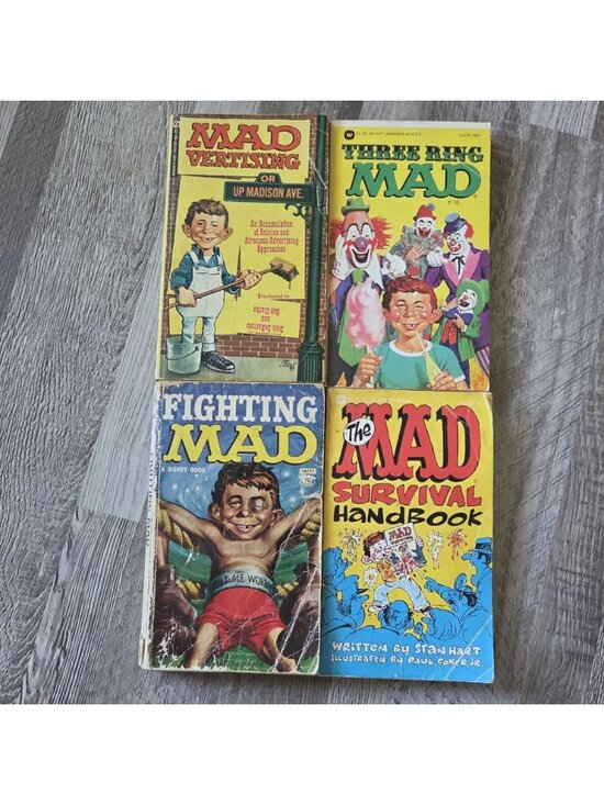 MAD Magazine / EC Publications Other - MAD Magazine Vintage Paperback Book Lot of 4 Signet Warner Books 1970s 1980
